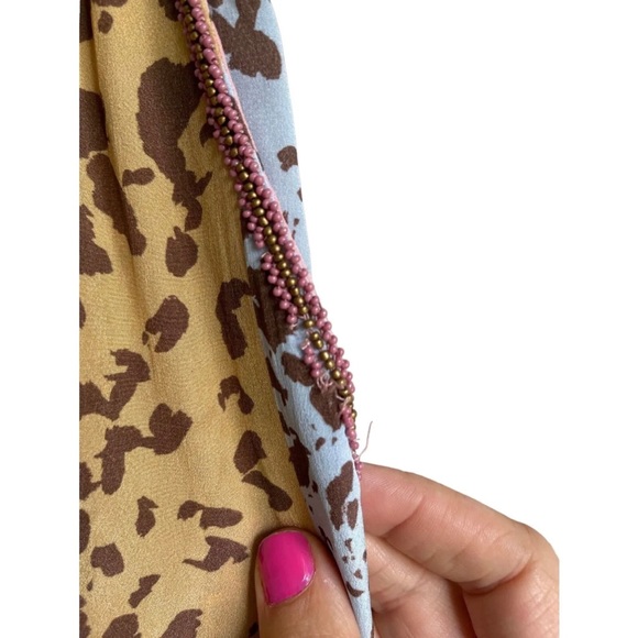 TAJ by Sabrina Crippa Animal Cheetah Leopard Print Jogger Pants Size Medium - Picture 5 of 8